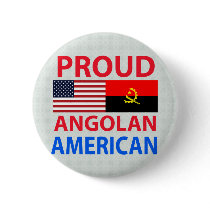 Proud Angolan American Pinback Button