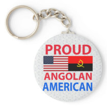 Proud Angolan American Key Chain
