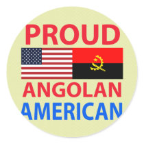 Proud Angolan American Sticker