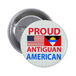 Proud Antiguan American Pinback Button