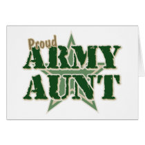 Proud Army Aunt Greeting Card