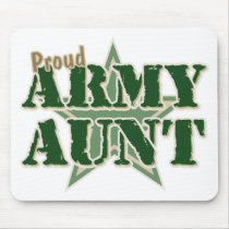 Proud Army Aunt Mouse Mats