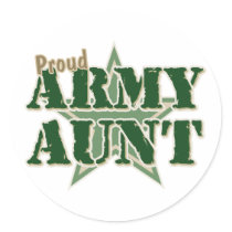 Proud Army Aunt Stickers