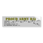 Proud army DAD bumper stickers