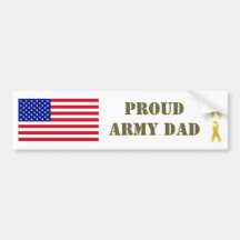 PROUD ARMY DAD Bumper Sticker