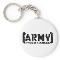 Proud Army Fiancee - Tattered Keychain