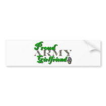 Proud Army Girlfriend Bumper Sticker