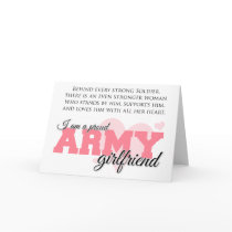 Proud Army Girlfriend Greeting Cards