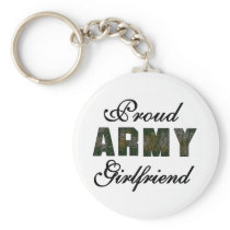 Proud Army Girlfriend Keychain