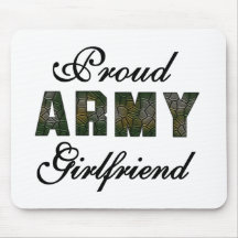 Proud Army Girlfriend Mouse Mats