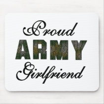 Proud Army Girlfriend Mouse Mats
