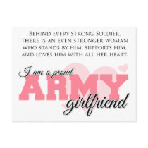 Proud Army Girlfriend Postcards