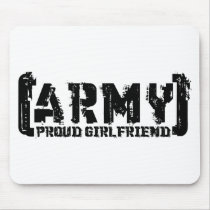 Proud Army Girlfriend - Tattered Mouse Pad