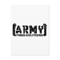 Proud Army Girlfriend - Tattered Post Card