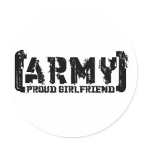 Proud Army Girlfriend - Tattered Stickers