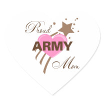 Proud Army Mum Heart