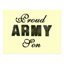 Proud Army Son Tshirts and Gifts Post Card