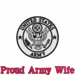 Proud Army Wife Embroidered Shirt embroidered shirts