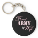 Proud Army Wife Keychains