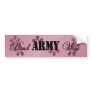 Proud Army Wife Rose Flowers Bumper Sticker