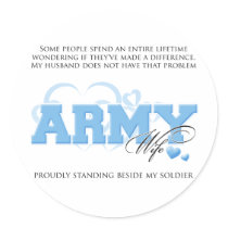 Proud ARMY Wife Sticker