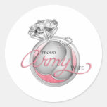 Proud Army Wife Sticker