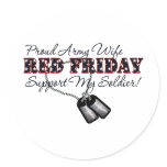 Proud Army Wife (Support My Soldier) Stickers