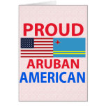 Proud Aruban American Greeting Card