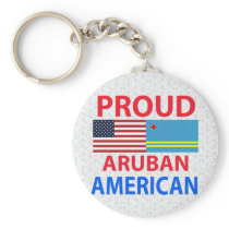Proud Aruban American Keychain