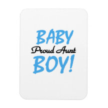 Proud Aunt Baby Boy T-shirts and Gifts Rectangle Magnets