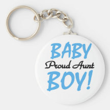 Proud Aunt Baby Boy Tshirts and Gifts Key Chain