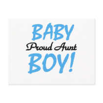 Proud Aunt Baby Boy Tshirts and Gifts Post Card