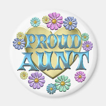 PROUD AUNT FRIDGE MAGNETS