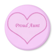Proud Aunt Magnet, Pink
