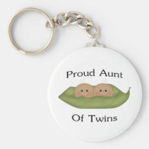 Proud Aunt Of Twins Key Chains