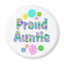 Proud Auntie Fridge Magnets