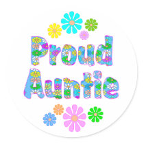 Proud Auntie Sticker