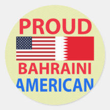 Proud Bahraini American Sticker