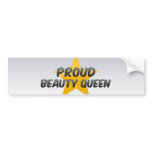 Proud Beauty Queen Bumper Sticker