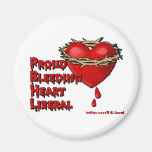 Proud Bleeding Heart Liberal Fridge Magnets