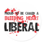 Proud Bleeding Heart Liberal stickers