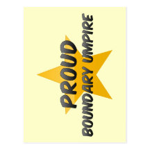 Proud Boundary Umpire Post Card