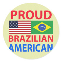 Proud Brazilian American Sticker