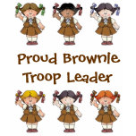 Proud Brownie Troop Leader Brownie Rows t-shirts
