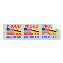 Proud Bruneian American Bumper Sticker