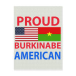Proud Burkinabe American postcards
