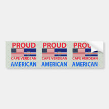 Proud Cape Verdean American Bumper Sticker