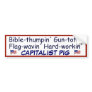 Proud Capitalist Pig Bumper Stickers