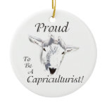 PROUD  CAPRICULTURIST!  Christmas Ornament GOATS ornaments