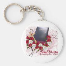 Proud Christian.. It's a Relationship not a Religi Key Chain